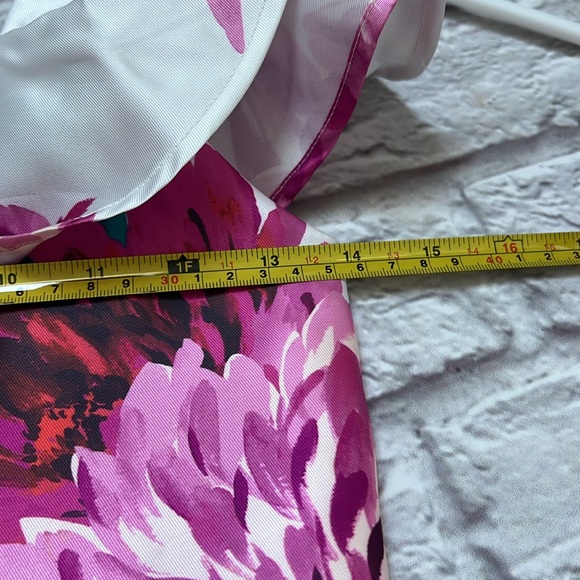 Girls floral pink and white dressy dress - Picture 6 of 8